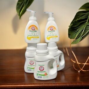 Arm & Hammer Essentials Foaming Hand Soap and Laundry Detergent Set - White x5